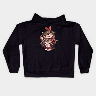 Amber and Baron Bunny Kids Hoodie